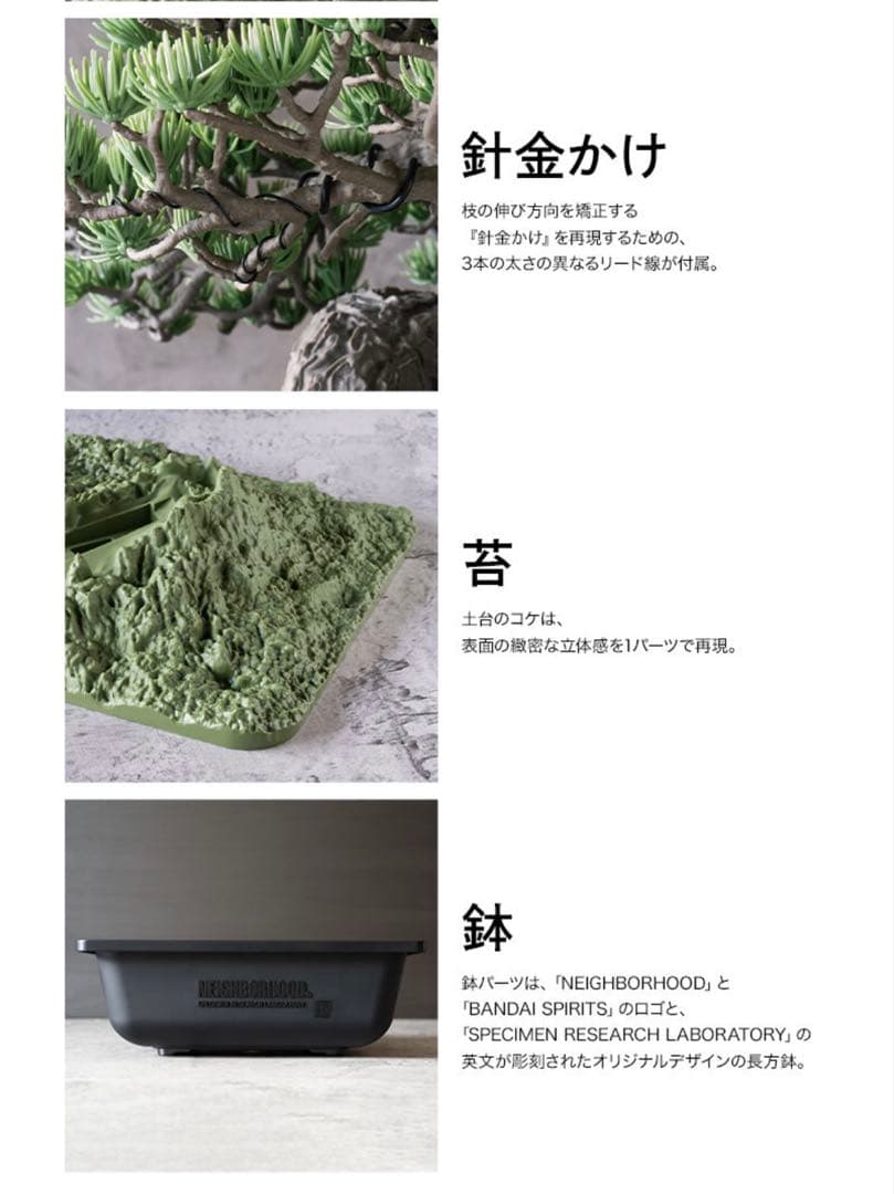 NEIGHBORHOOD SRL BANDAI BONSAI 盆栽のみ