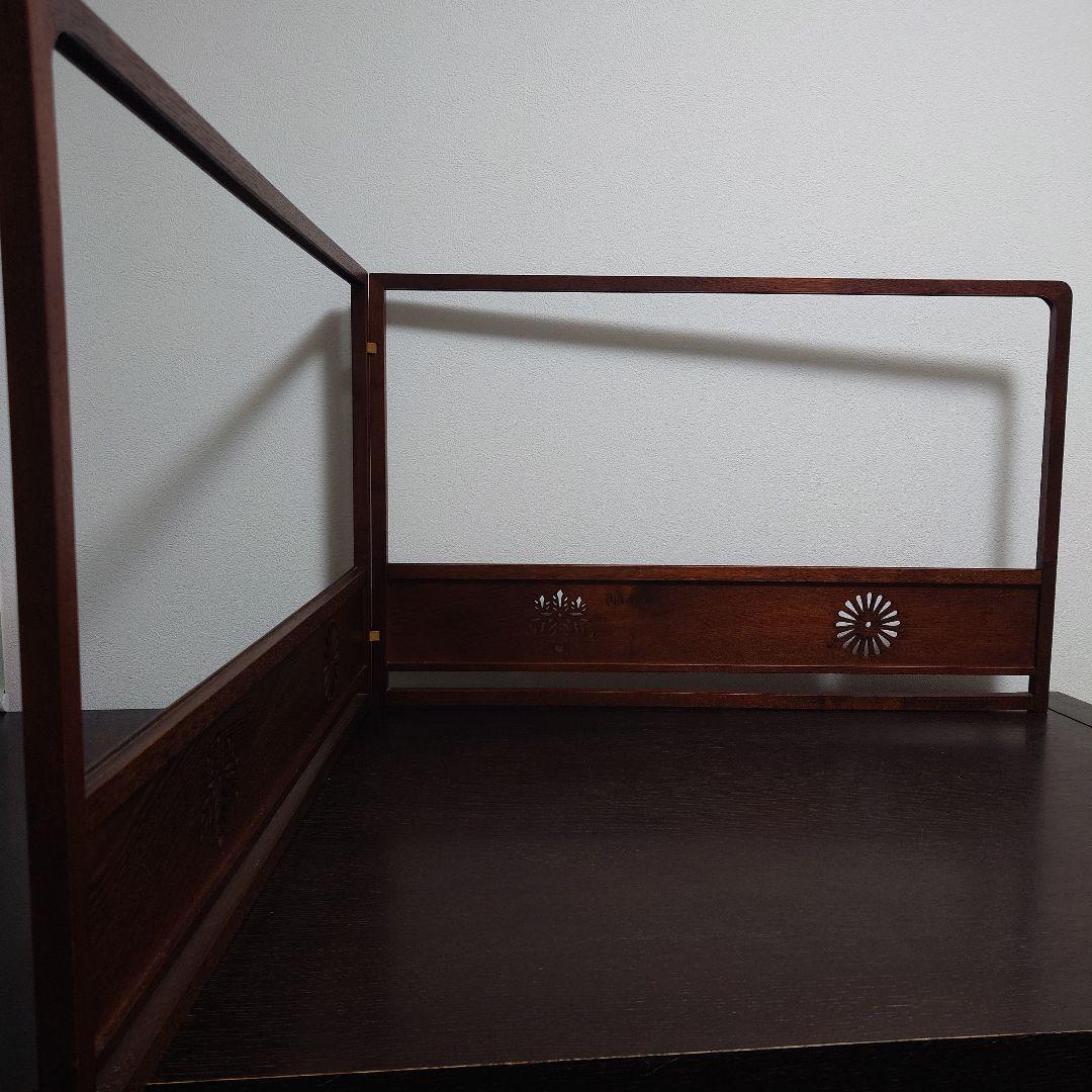 茶道具　風炉先屏風　菊桐透かし　工芸品　アンティーク