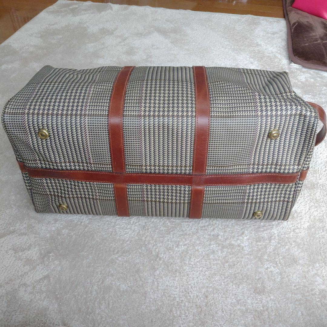 USA製 ポロラルフローレン ボストンバッグ 2way 千鳥格子柄 PVC