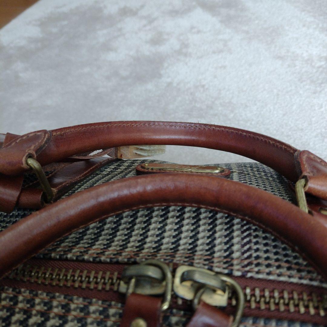 USA製 ポロラルフローレン ボストンバッグ 2way 千鳥格子柄 PVC