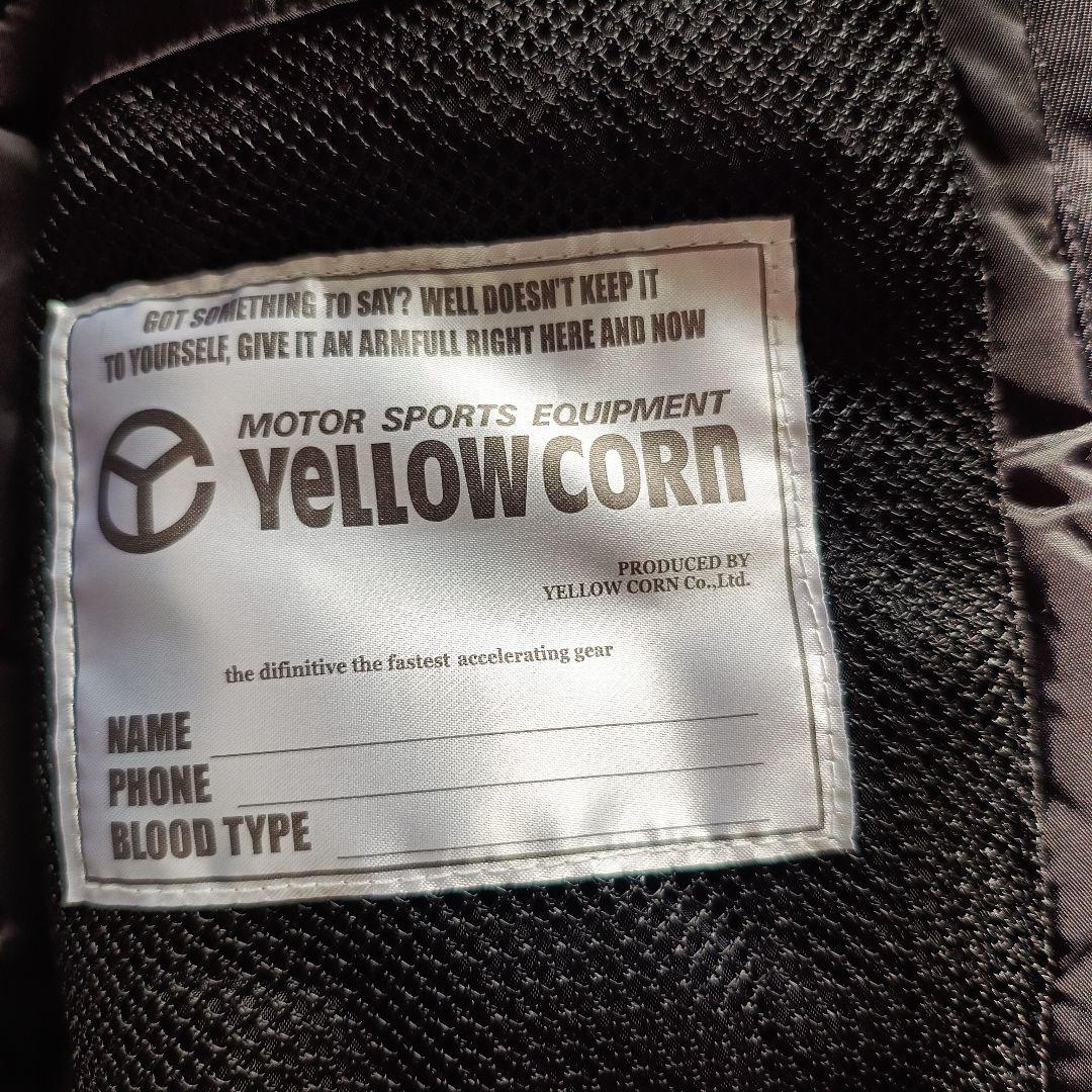 美品YELLOW CORNBB-4304ウインターバイクレザージャケット 3L