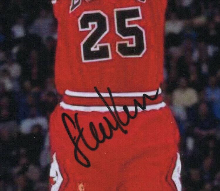 直筆サイン入り写真 スティーブ・カー シカゴ・ブルズ/フレーム別/SA鑑定済