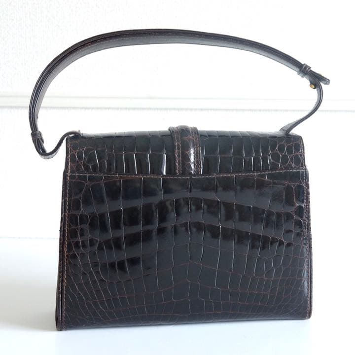 超限定8月7日20時迄‼️ハンドバッグITALIAミラノ製クロコダイルハンドバッグ