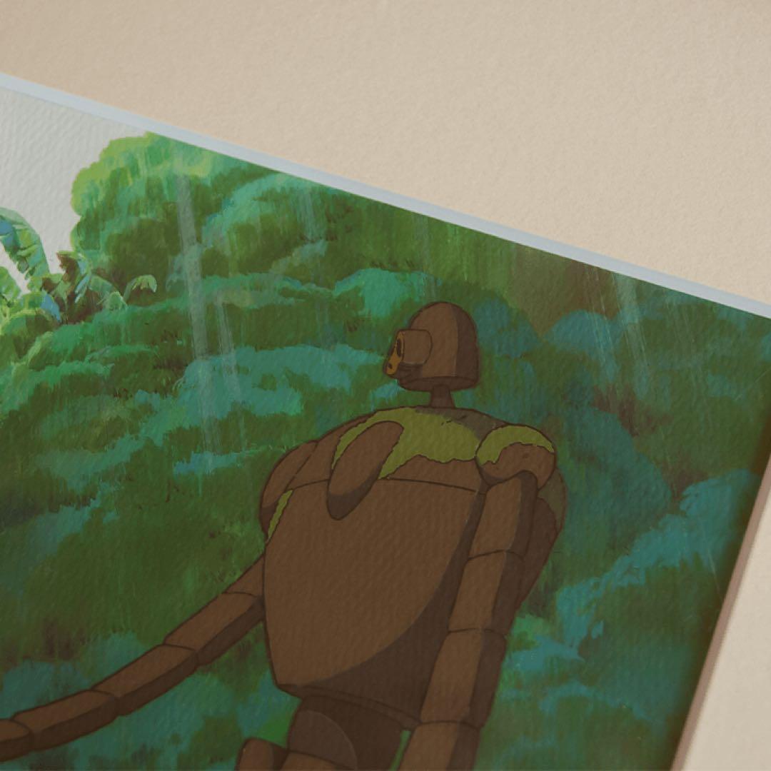 スタジオジブリ　複製原画　アートフレーム　ラピュタ 手向けの花　認定書付き