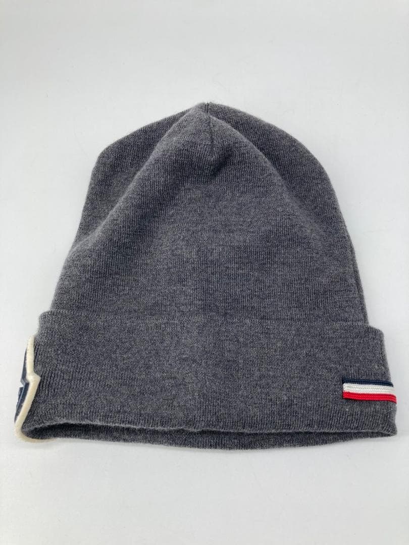 15881✨MONCLER BERRETTO ビッグロゴ ニット帽