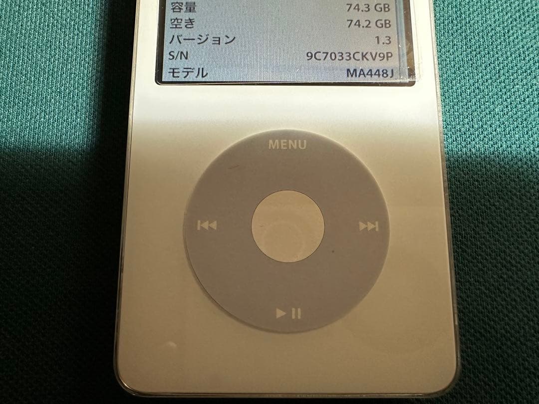 きれいなiPod Classic 5.5世代 MA448 80GB新品バッテリー