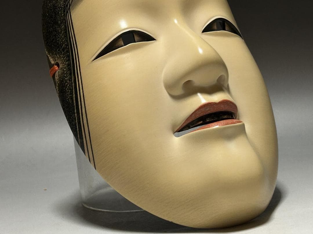 能面 小面　匠　国宝模写　若女 孫次郎　ビンテージ