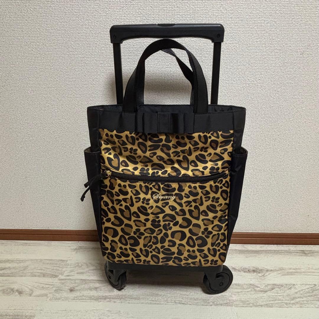 SWANY スワニー　キャリーバック　レオパード柄　ヒョウ柄