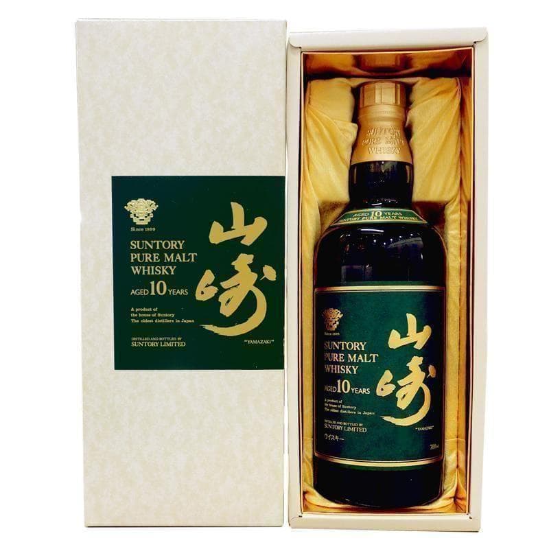 【未開栓】サントリー 山崎 10年 グリーンラベル ピュアモルト 700ml箱付