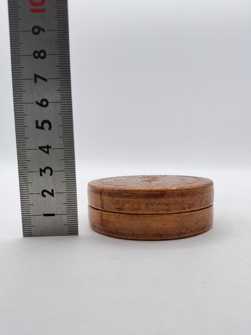 c706 香合 飴楽 無事 鵬雲斉箱 大樋長左衛門 木箱 茶道具 古物