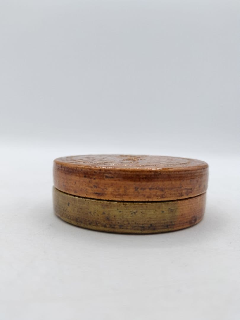 c706 香合 飴楽 無事 鵬雲斉箱 大樋長左衛門 木箱 茶道具 古物