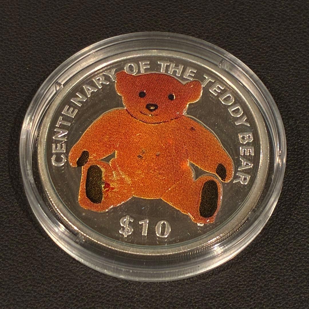 限定発行 テディベア生誕100周年 記念 10ドル ミント社 Sv925