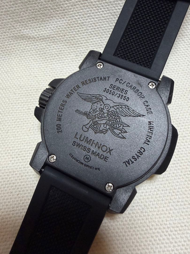 ジャンク 訳あり ルミノックス 3050 3950 LUMINOX ブラック時計