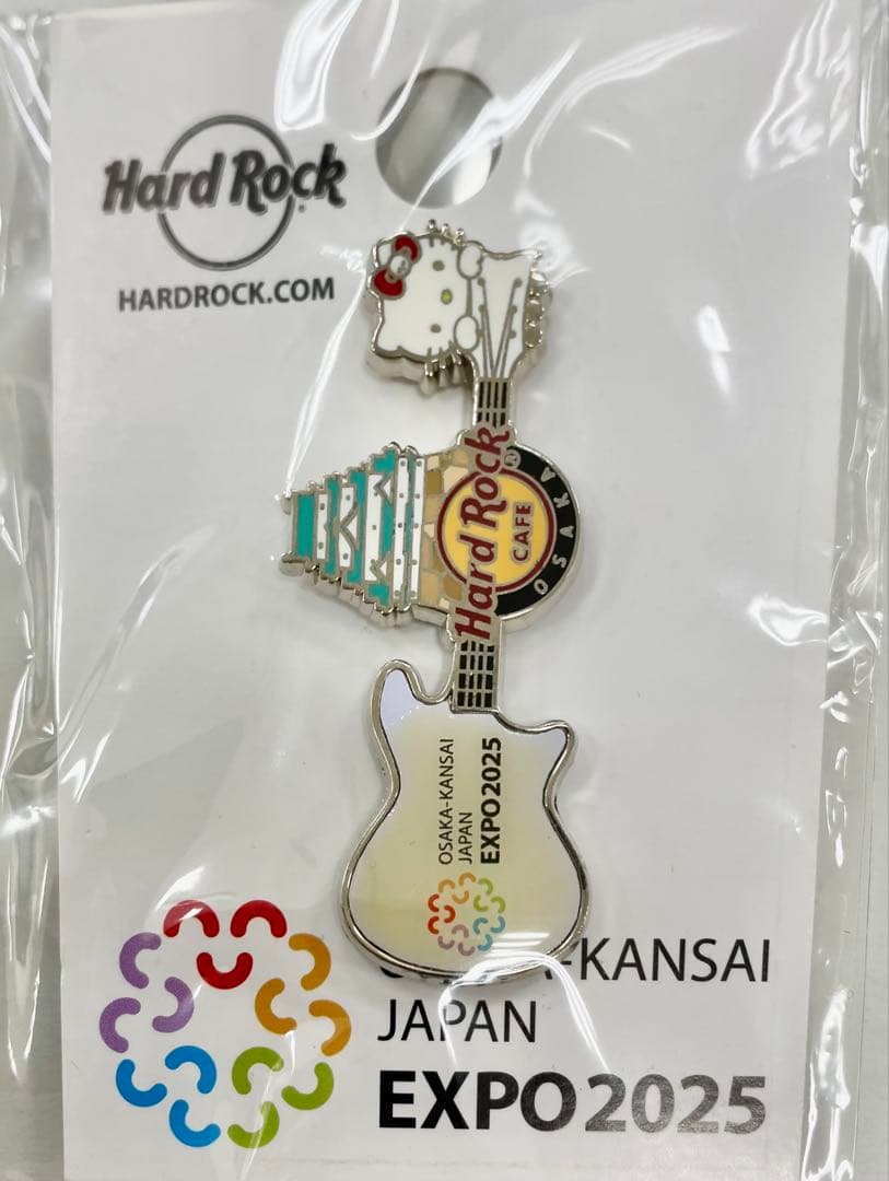 EXPO 2025 ピンバッジ　大阪・関西万博　招致　ハードロックカフェ　キティ