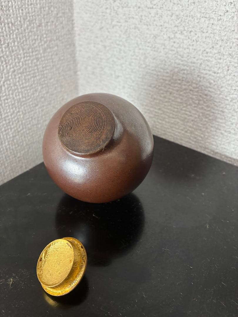 【佳香】三銀 岩城文琳茶入 前田香雪書付箱 仕覆 茶道具