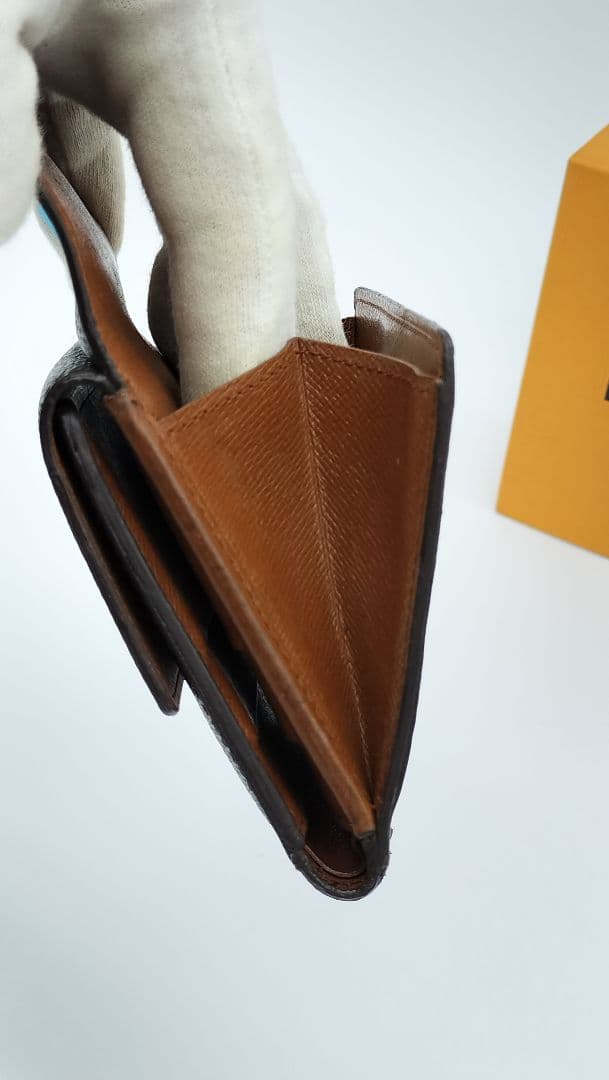 Louis Vuitton Wホック折り財布 ダークブラウンモノグラム