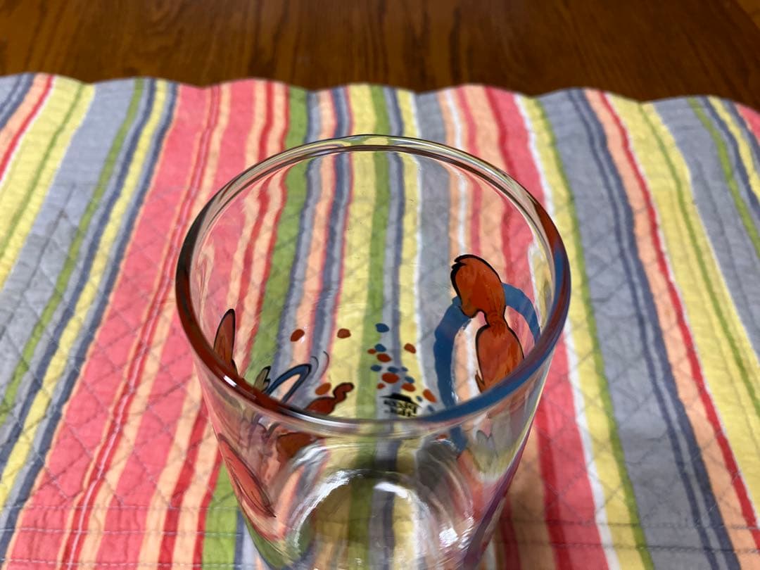 フリント・ストーン　キッズ　アニメキャラクター ガラスタンブラー　4個セット