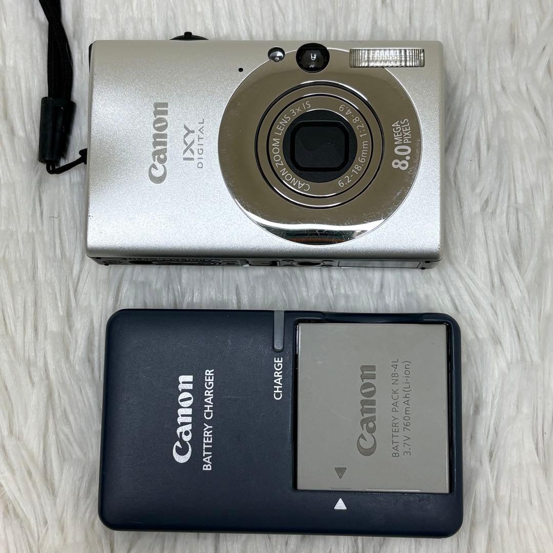 美品　Canon カメラ　IXY 20IS PC1271 充電器 コンデジ　可動