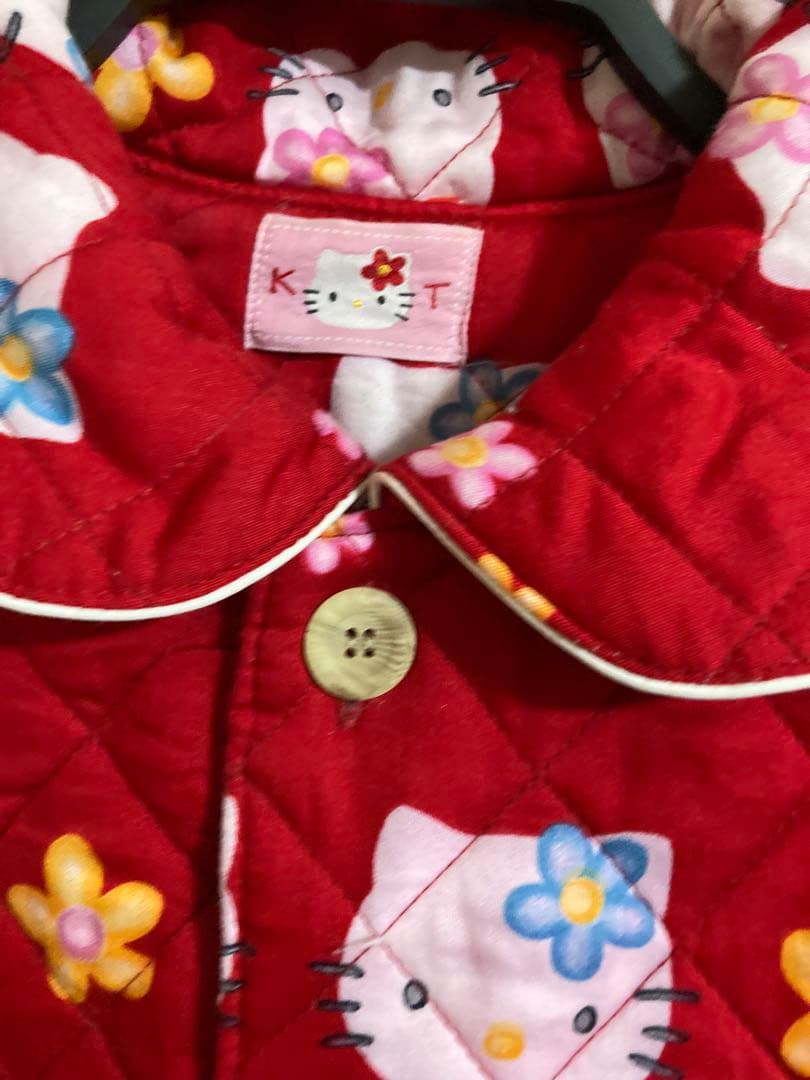 ハローキティ キルティング 羽織り 部屋着 着る 布団 ルームウェア サンリオ
