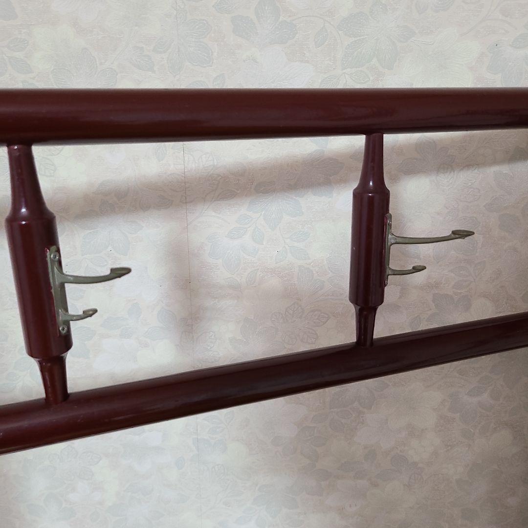 衣桁 着物掛け 衣紋掛け 折り畳み 鶴 インテリア レトロ　アンティーク中古品