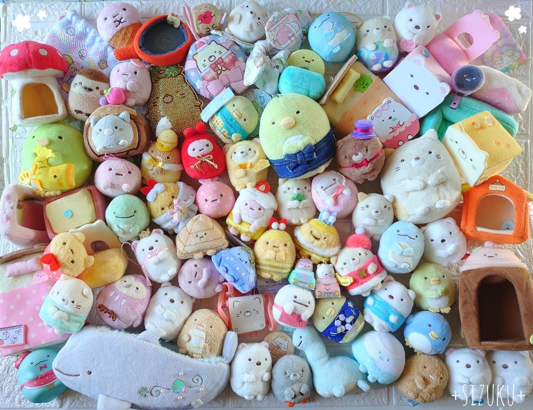 【豪華80点】すみっコぐらし とかげ ねこ 家具他 てのりぬいぐるみ まとめ売り