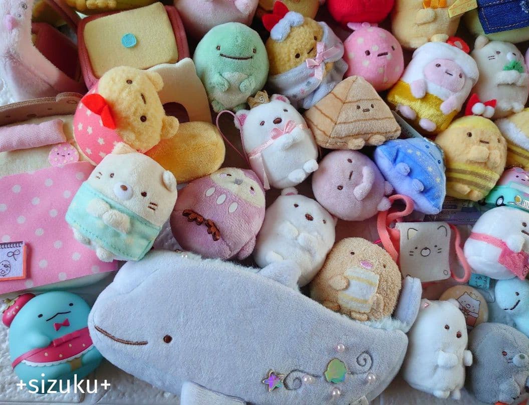 【豪華80点】すみっコぐらし とかげ ねこ 家具他 てのりぬいぐるみ まとめ売り