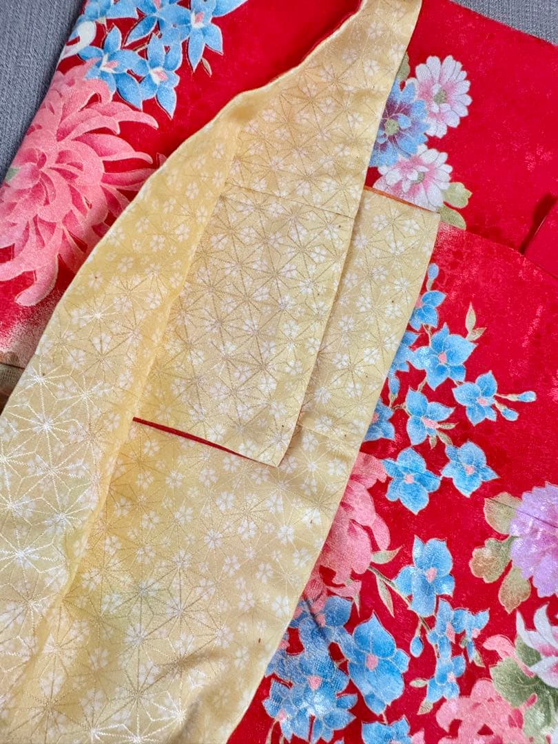 7歳七五三　セット　赤系着物　② 草履なし