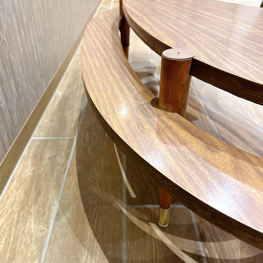 さば様 アメーバ型 二段式 カフェテーブル ミッドセンチュリー 1950