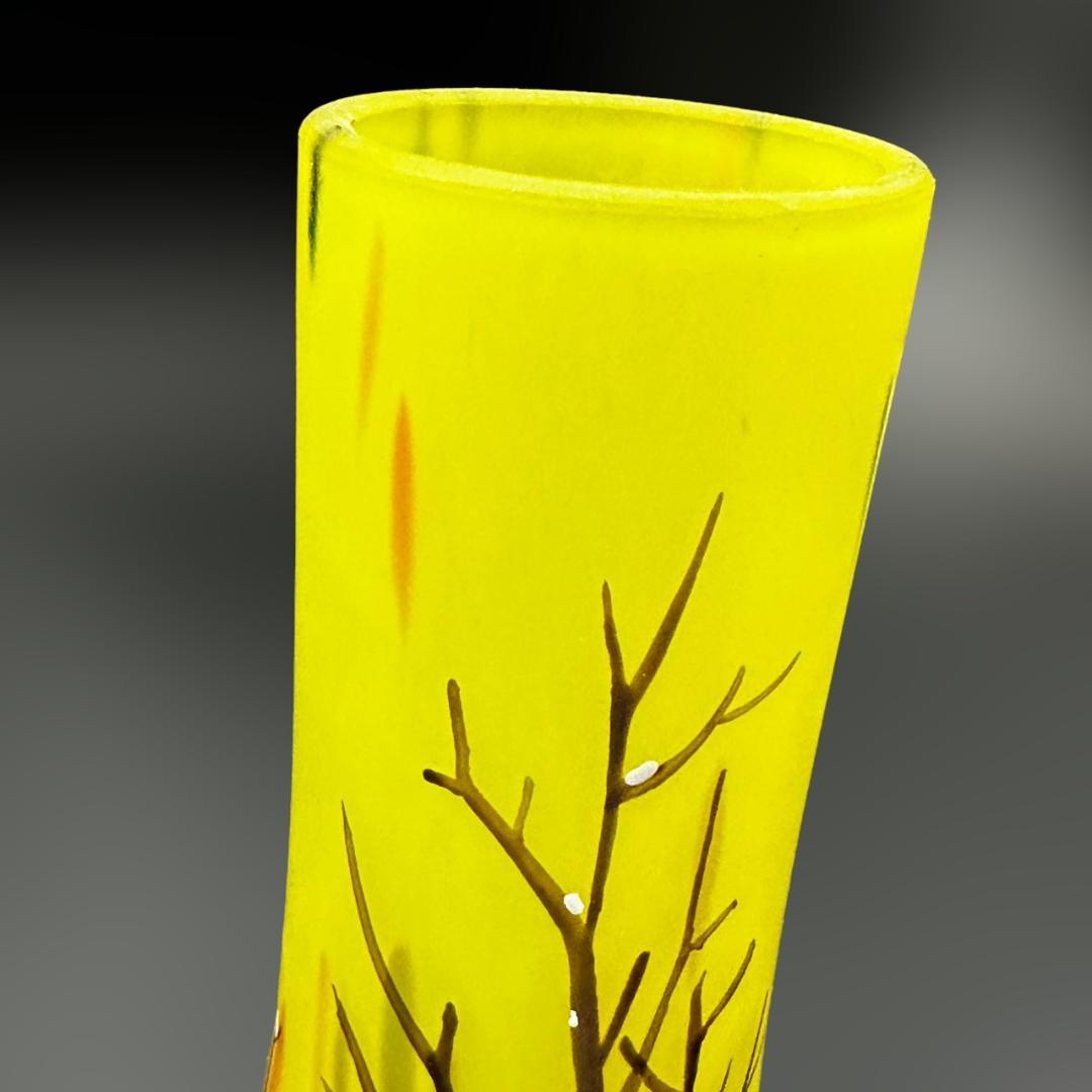 【証明書】ドームナンシー　花瓶　高さ 28cm 被せガラス　アンテルカレール