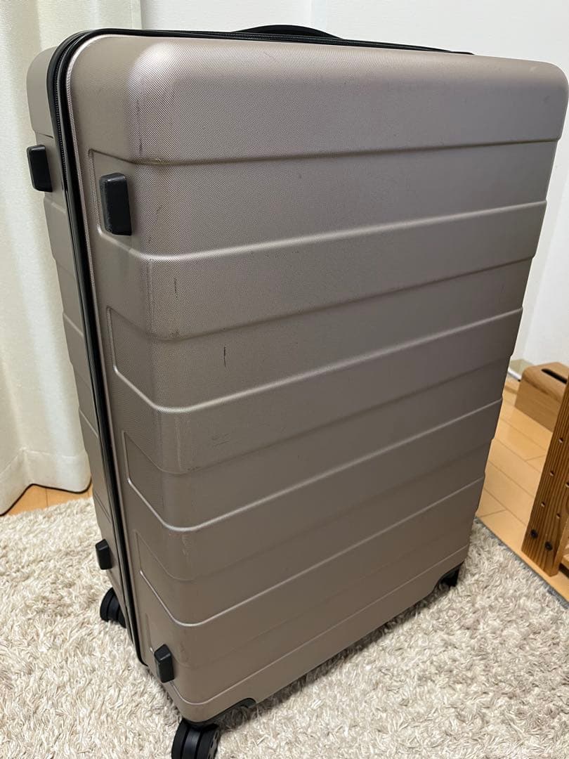 無印良品　キャリーケース 104L 大容量　大きい　ゴールドベージュ　海外　旅行