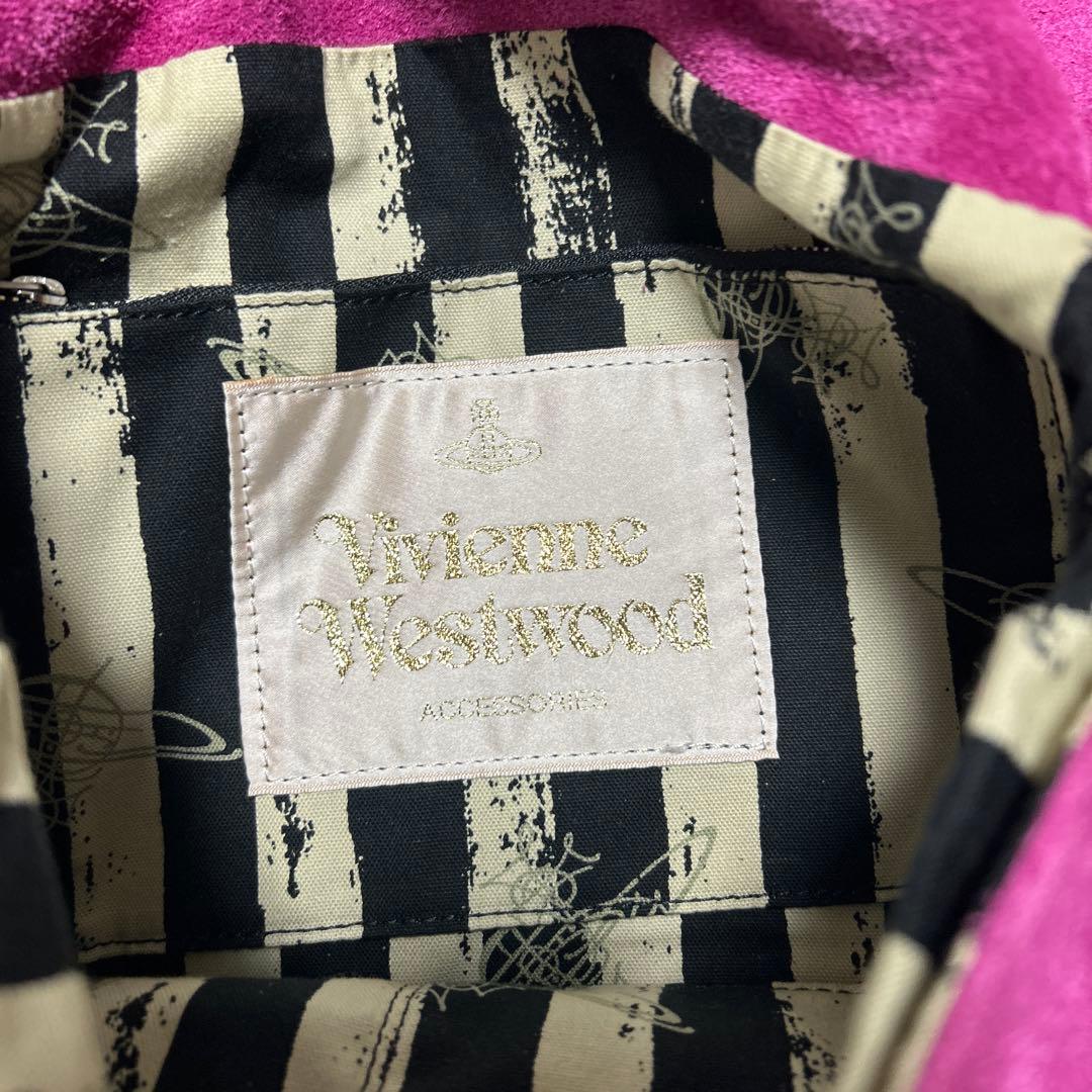 ヴィヴィアン スエード ショルダーバッグ ピンクパープル系 変形 レア