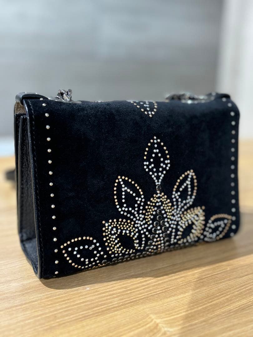 JIMMY CHOO ブラックパーティーバッグ