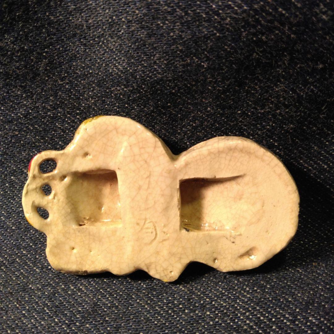 好川　恒方　水月焼　帯留め　鬼　骨董　着物　般若　魔除け