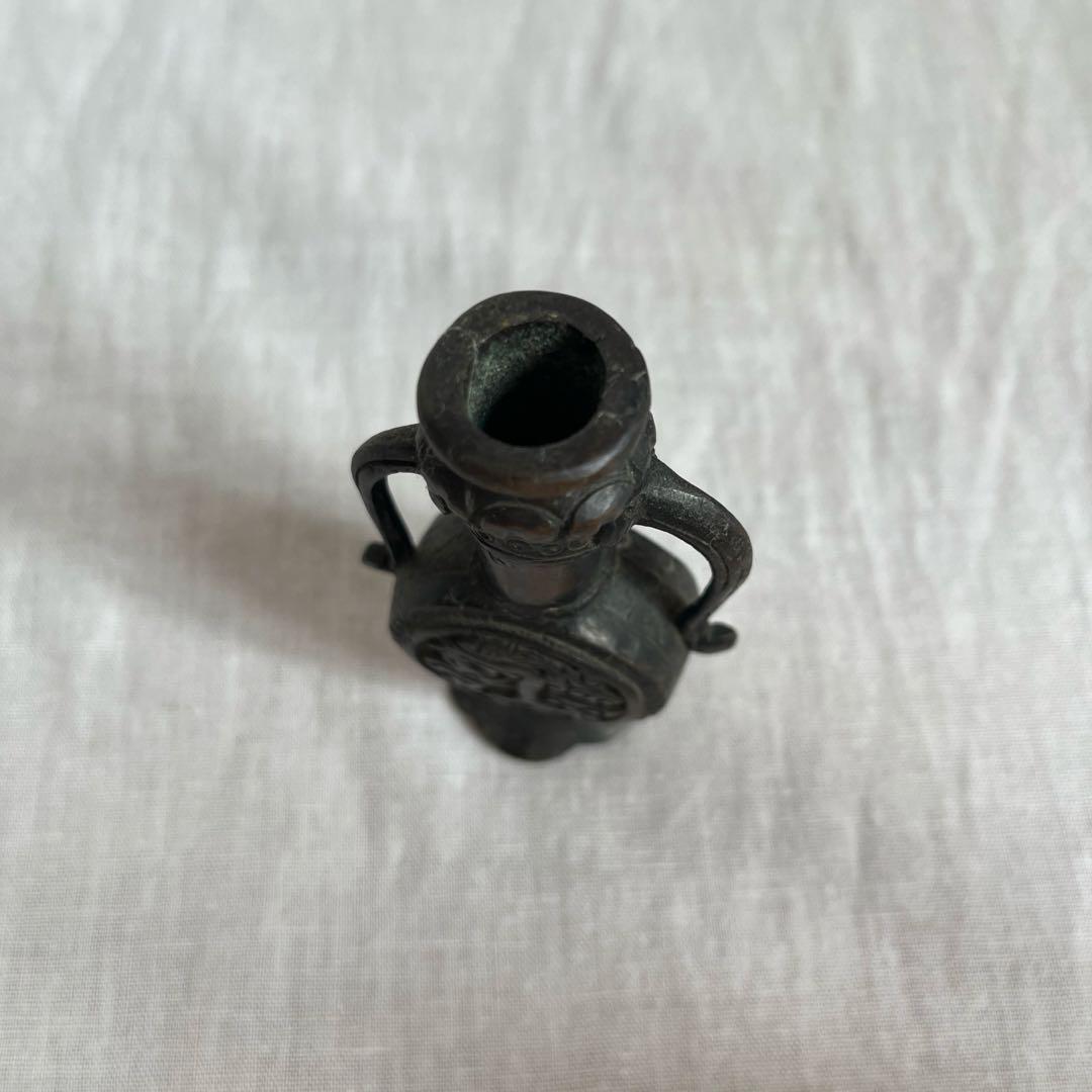 【最終価格】レア　骨董　銅製　中国　花器　オブジェ