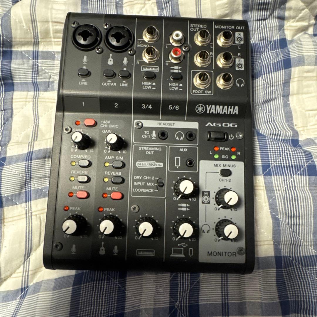 YAMAHA AG06 MK2 ストリーミングミキサー(箱無し)