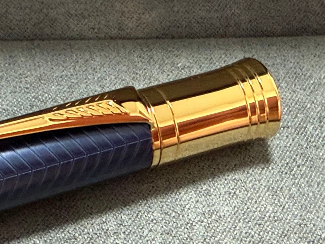 PARKER ボールペン デュオフォールド プレステージ ブルーシェブロンGT