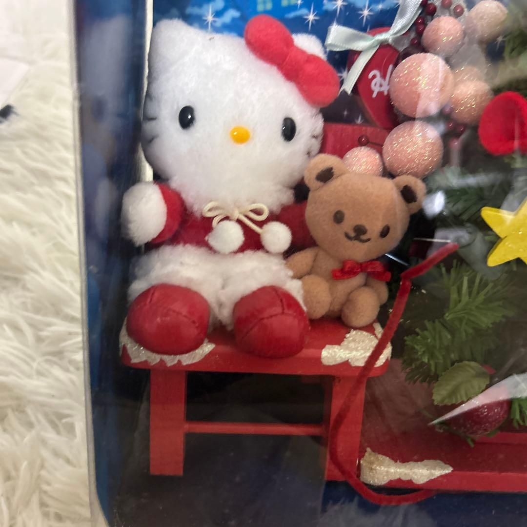 激レア サンリオ　ハローキティ　ジオラマライトマスコット　クリスマス