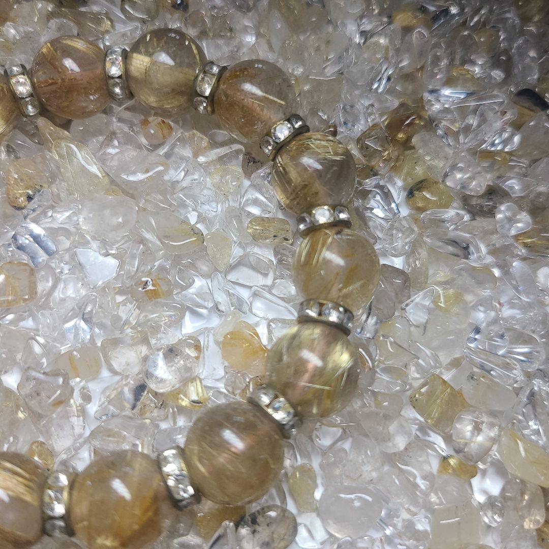 ルチルクォーツ 　タイチンルチル　パワーストーン　中古