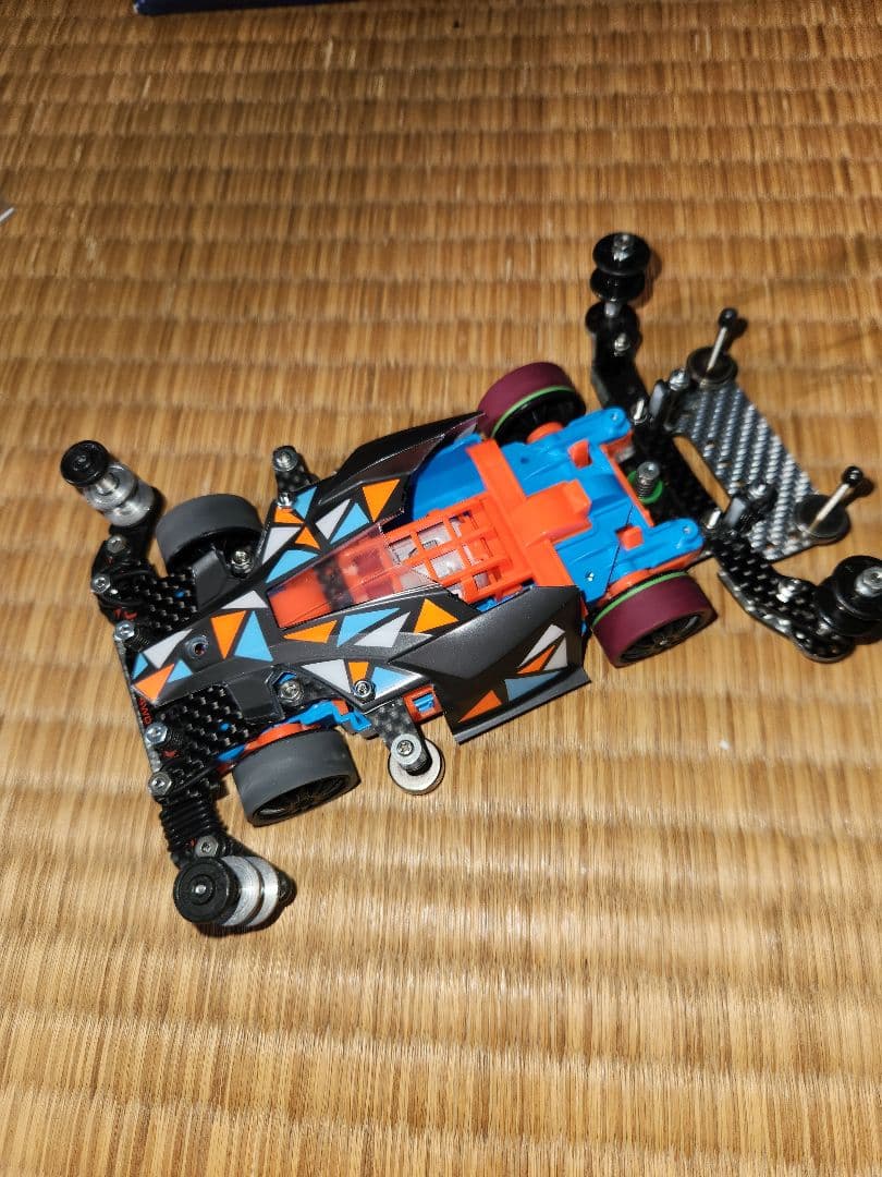 ミニ四駆　MSフレキ　ブルー　オレンジ