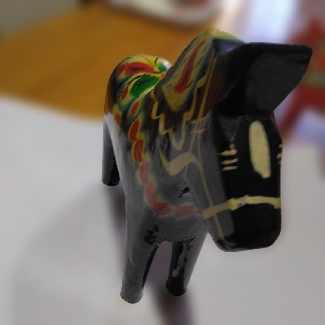 ヴンテージ　スエーデン　ダーラナホースな馬の置物 約15cm