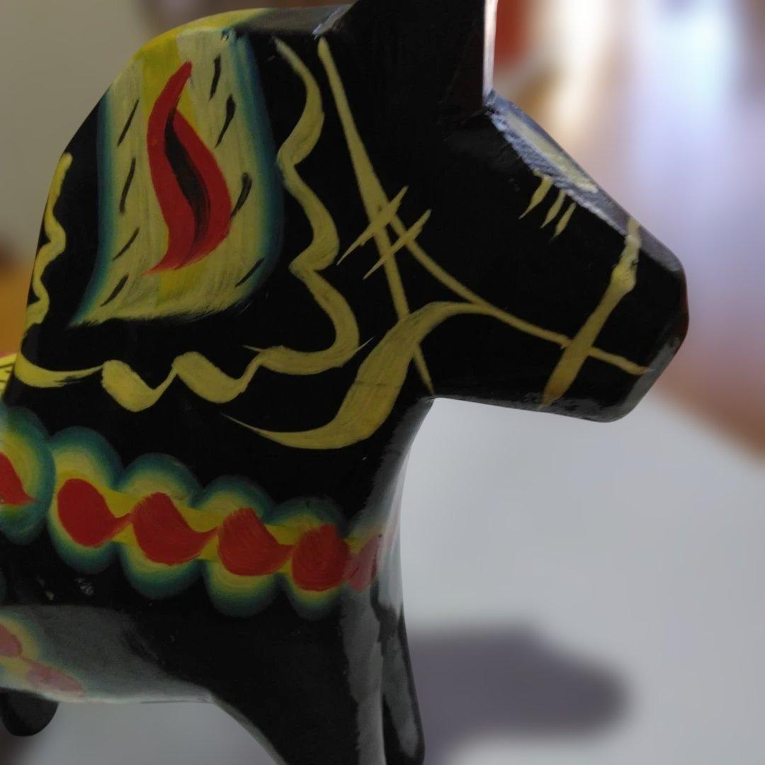 ヴンテージ　スエーデン　ダーラナホースな馬の置物 約15cm