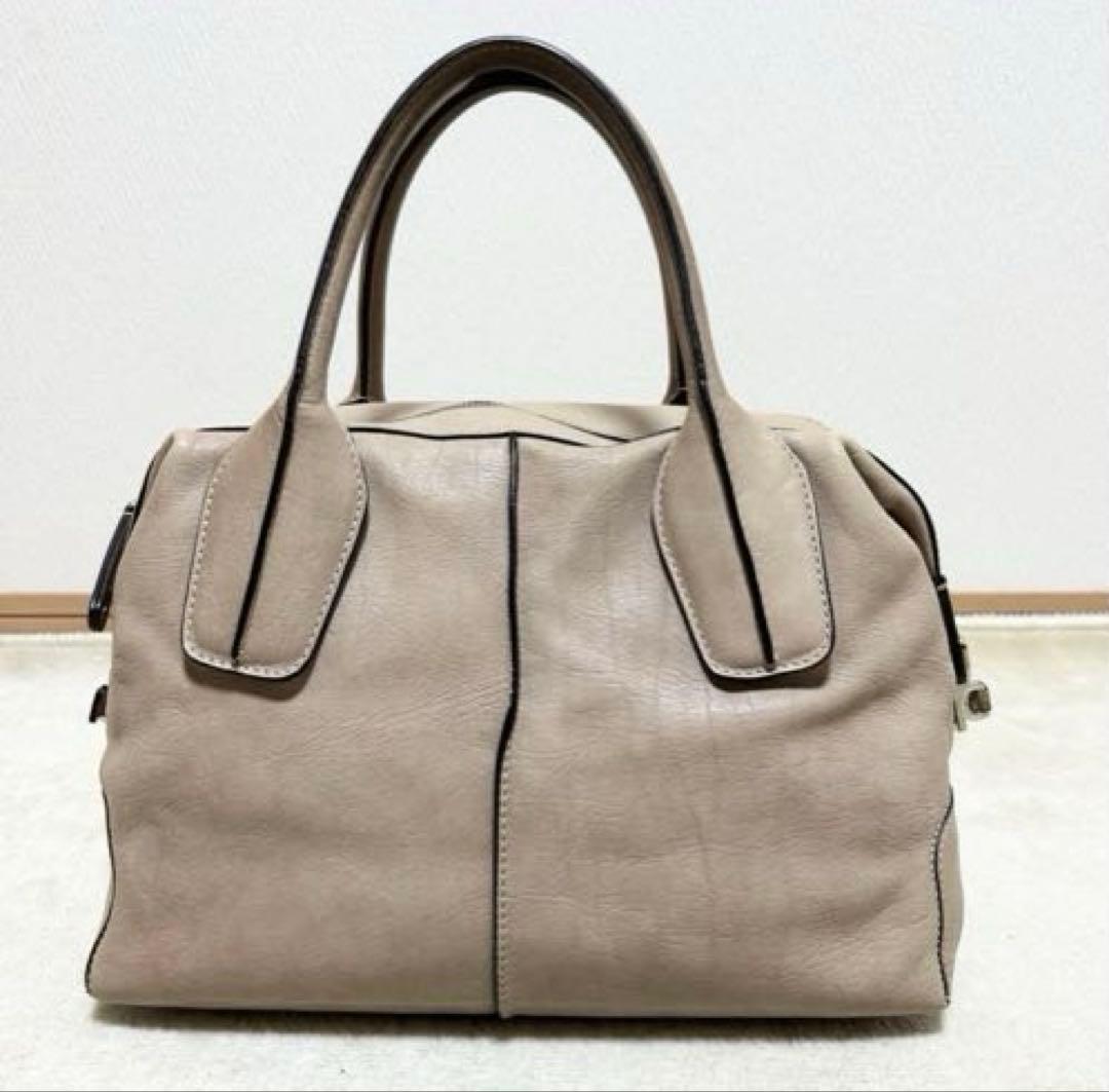 美品　トッズ　TOD'S Dスタイリングバッグ　ベージュ