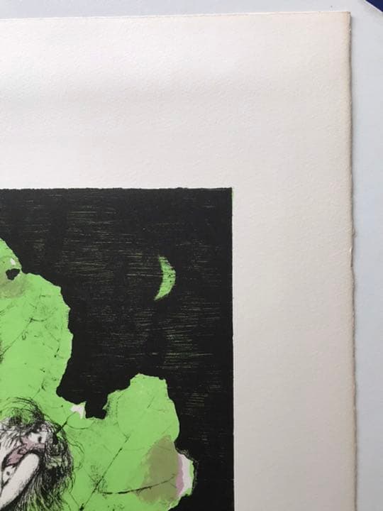 ★J5★古沢岩美「樹精」リトグラフ　限定品　直筆サイン有り