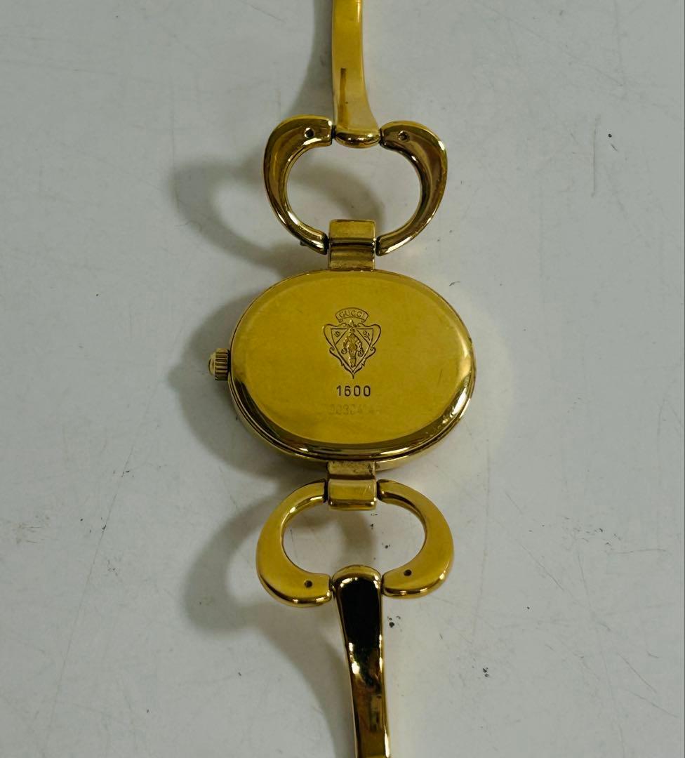 GUCCI ゴールド クォーツ時計　腕時計　1600I