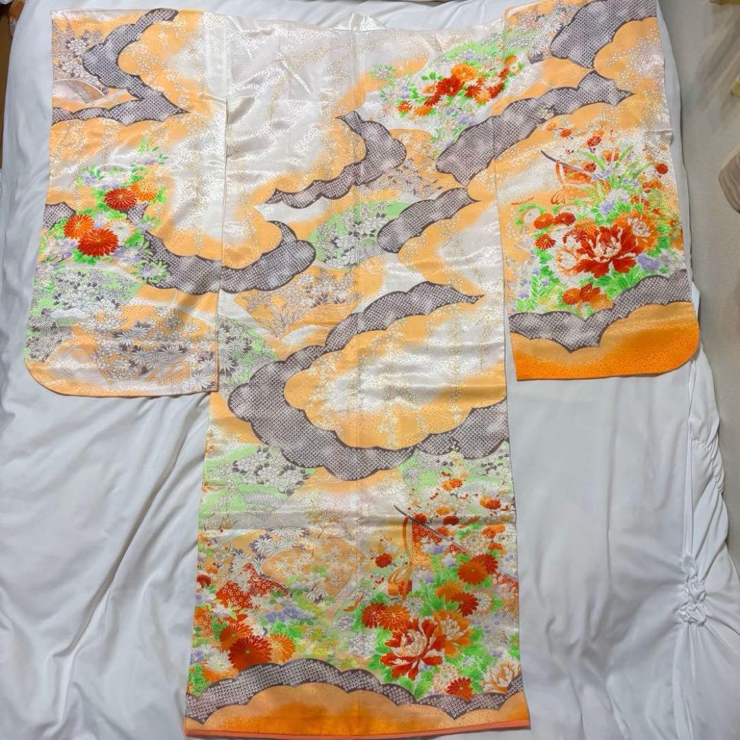 売り切り！本日限定半額！ 七五三 7歳 着物セット 牡丹柄