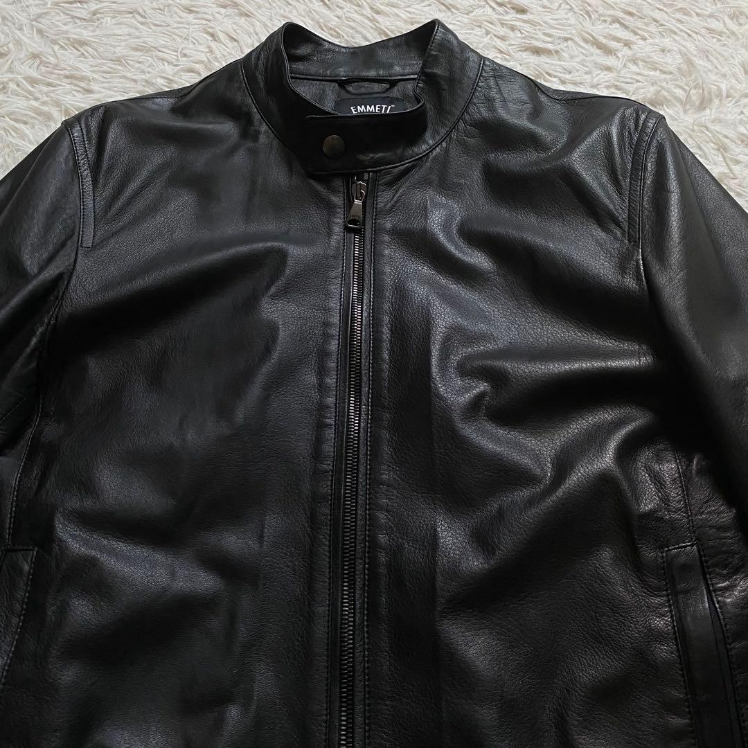 美品■エンメティ　JURI シングル　ライダースジャケット　ラムレザー　ユリ