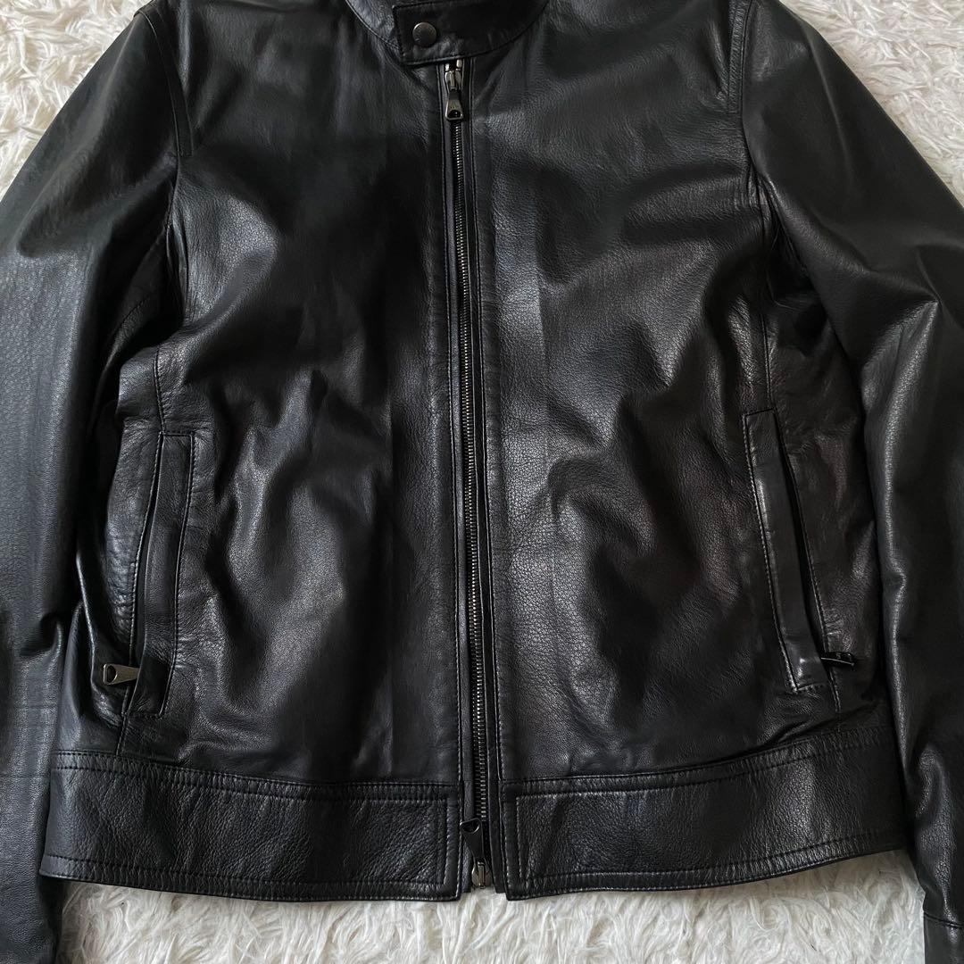 美品■エンメティ　JURI シングル　ライダースジャケット　ラムレザー　ユリ