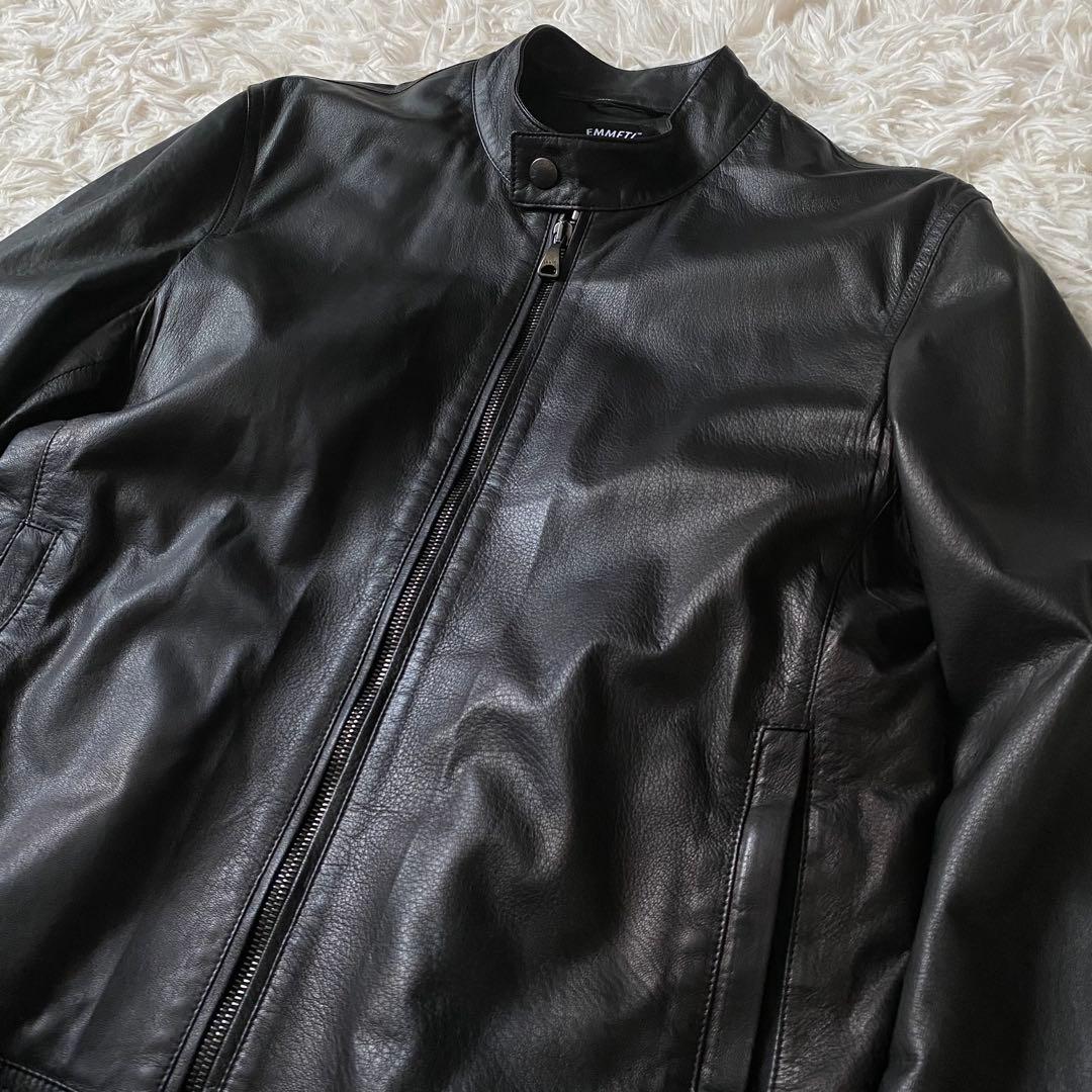 美品■エンメティ　JURI シングル　ライダースジャケット　ラムレザー　ユリ