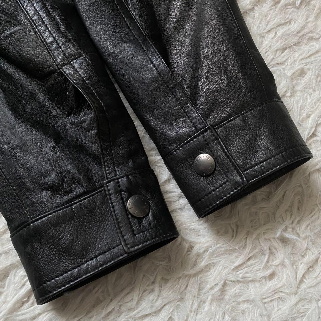 美品■エンメティ　JURI シングル　ライダースジャケット　ラムレザー　ユリ