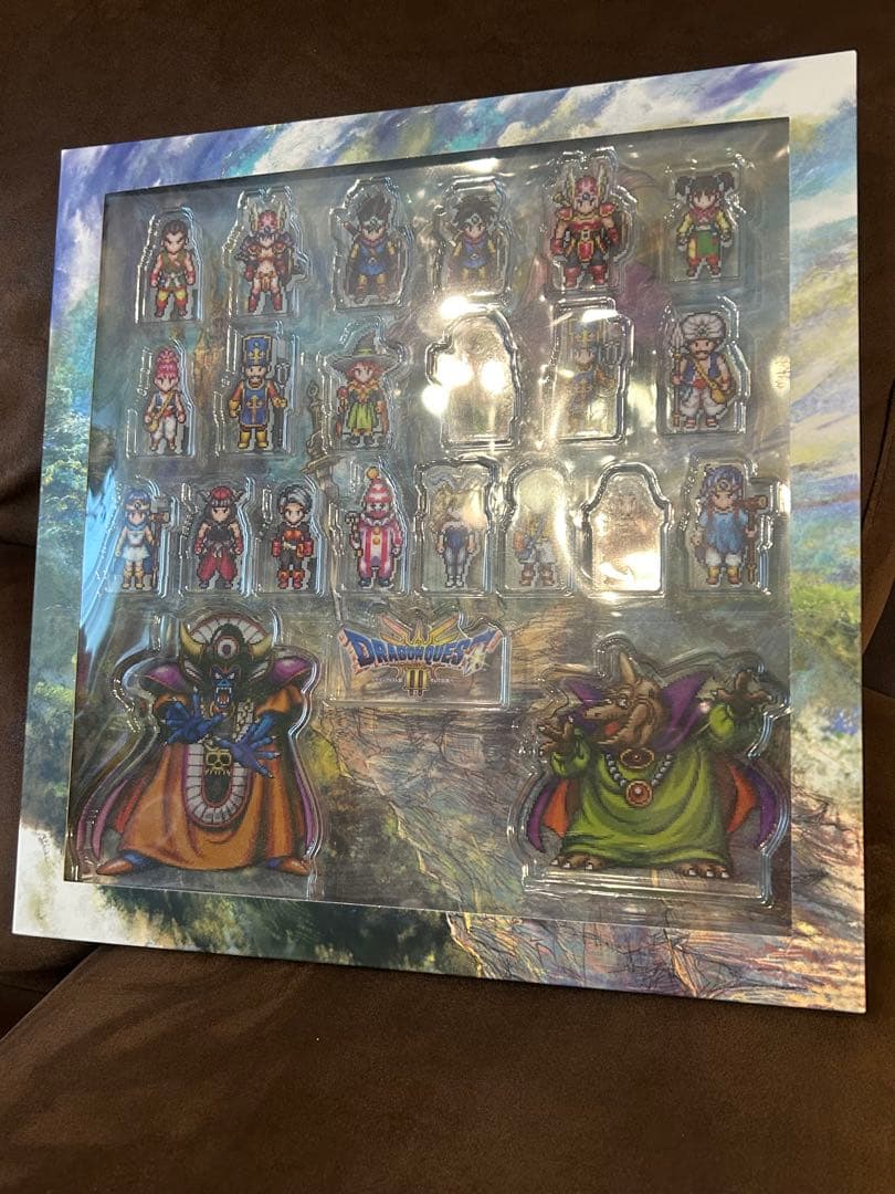 ドラゴンクエストⅢ アクリルブロック17体　収納ボックス　ロトの剣ピンズ